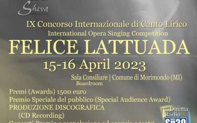 IX Concorso Internazionale di Canto Lirico Felice Lattuada