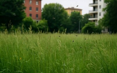Erba alta a Milano per la biodiversità, ma le zanzare proliferano